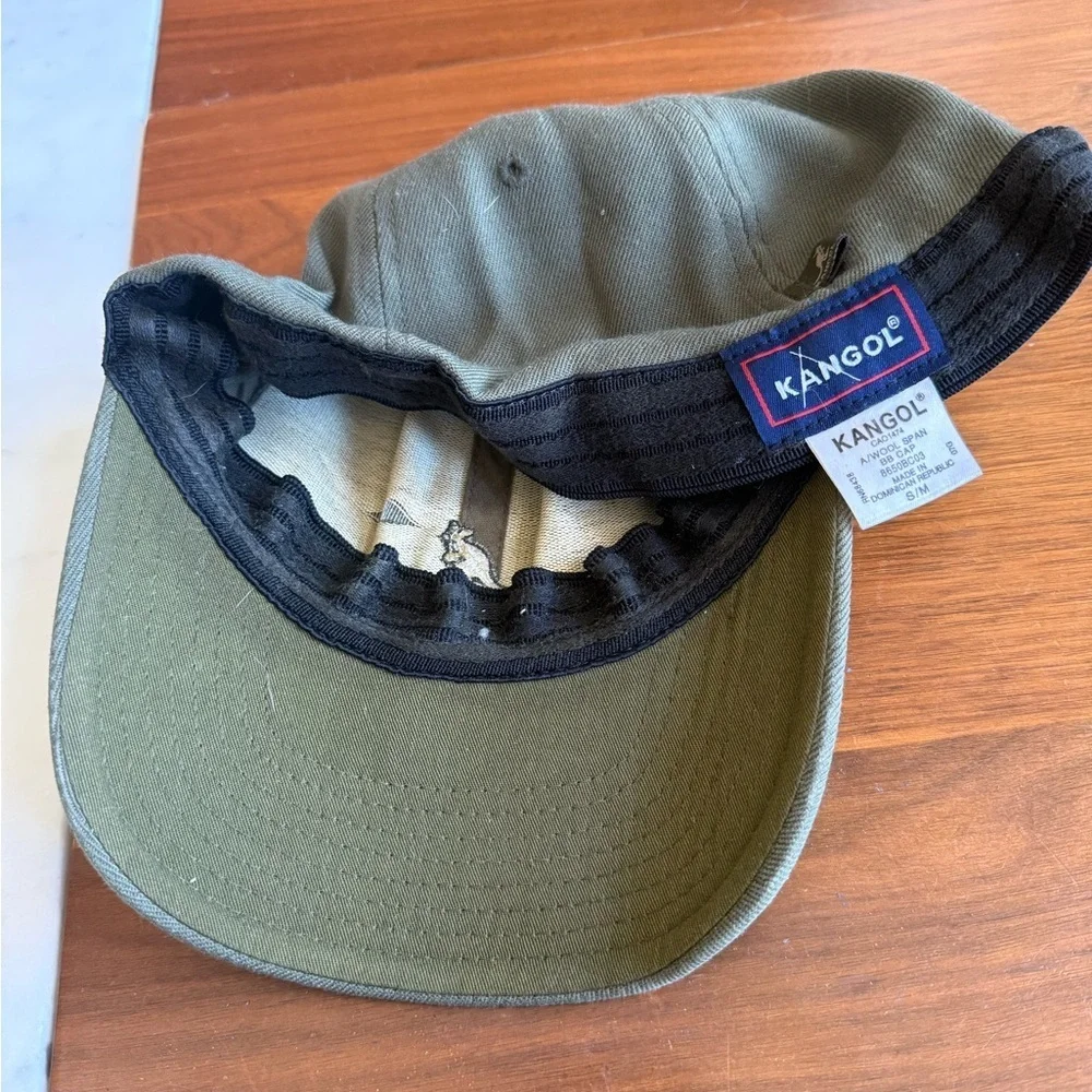 Kangol Khaki Green Cap with Logo